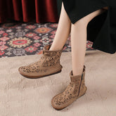 Cut Out Summer Boots Breathable Short Boots